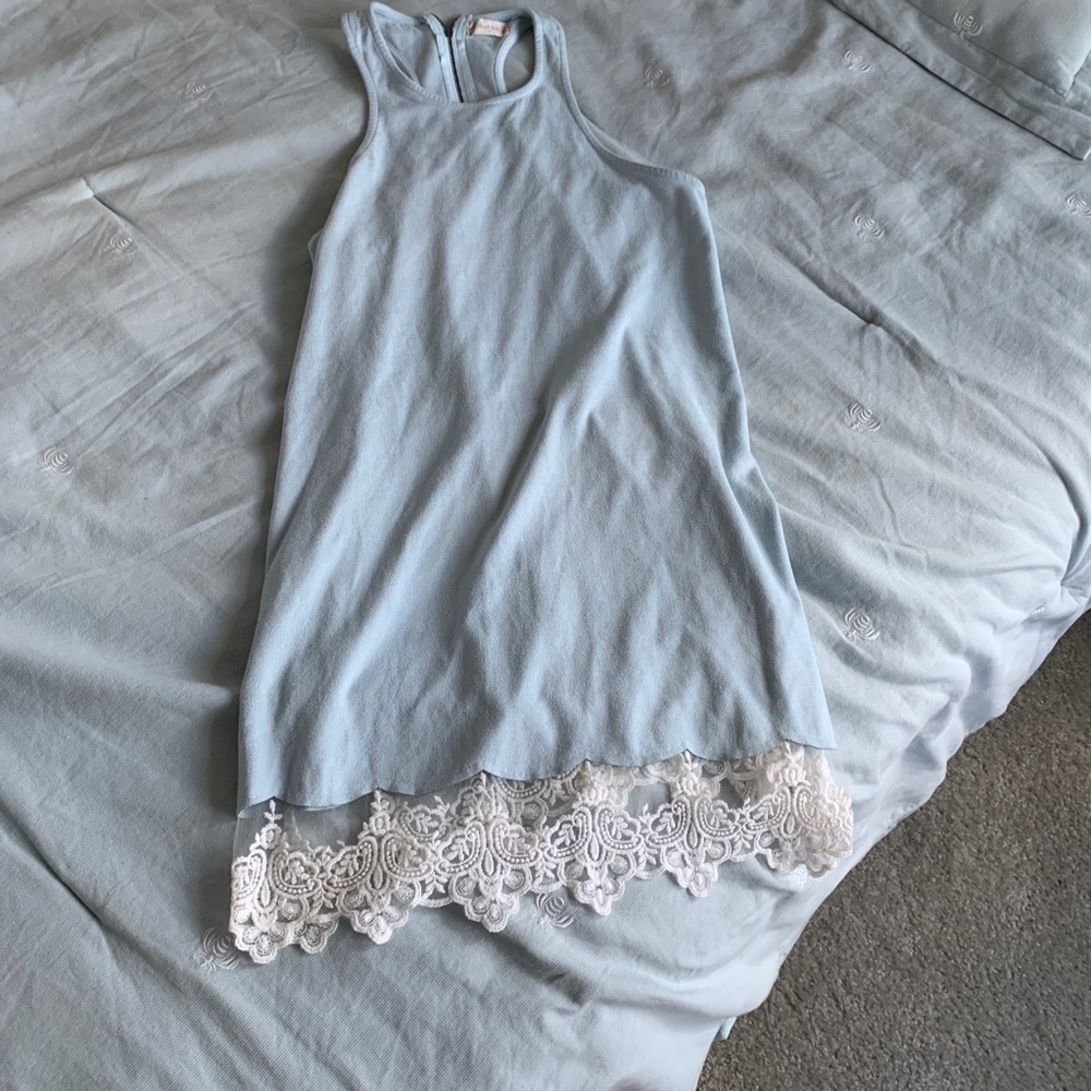 Altar’d state mid length dress with lace trim